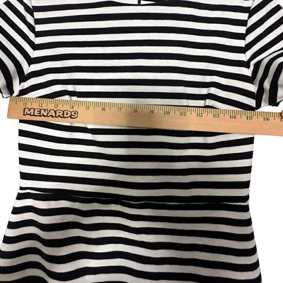 Old Navy bodycon sheath short Striped Dress blue & white women's Size Small peti - Picture 5 of 9